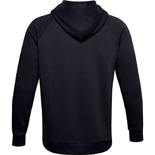 Under Armour Mens Rival Fleece Hoodie , Black (001)/Onyx White , Large