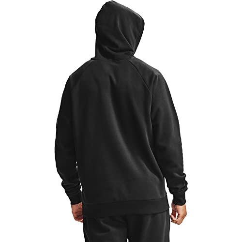 Under Armour Mens Rival Fleece Hoodie , Black (001)/Onyx White , Large