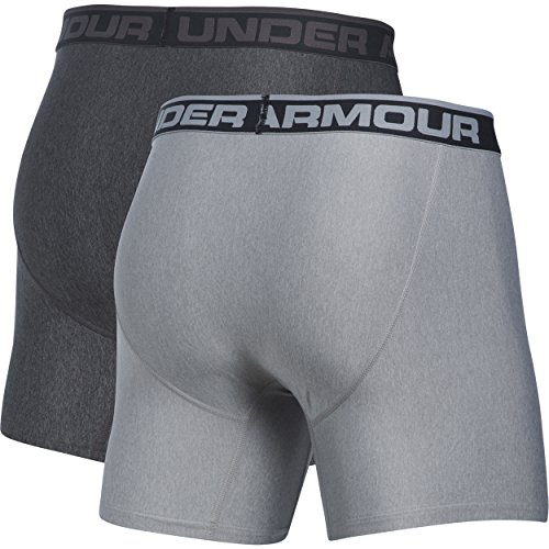 Under Armour Men's Original Series 6-inch Boxerjock Boxer Briefs-2 Pack , Carbon Heather (092)/True Gray Heather , X-Large