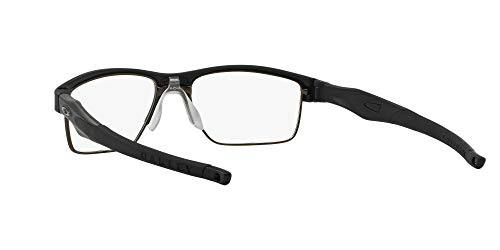 Oakley Men's OX3128 Crosslink Switch Rectangular Prescription Eyeglass Frames, Satin Black/Demo Lens, 53 mm