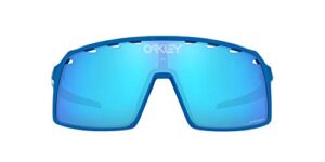oakley men’s oo9406 sutro rectangular sunglasses, sapphire/prizm sapphire, 37 mm