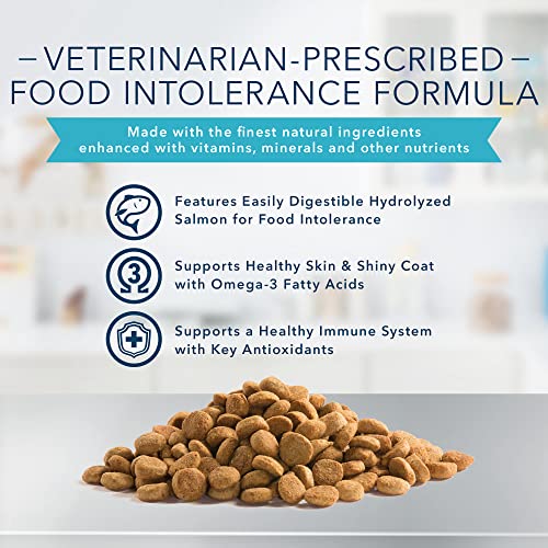 Blue Buffalo Natural Veterinary Diet HF Hydrolyzed for Food Intolerance Dry Dog Food, Salmon 22-lb bag