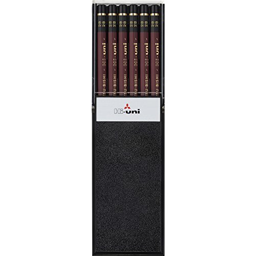 uni Hi Wooden Pencil - 2B - Box of 12 (HU2B)