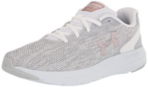 under armour women’s charged impulse 2 knit running shoe, white (105)/white, 7