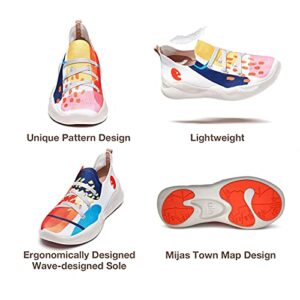 UIN Women's Fashion Sneakers Lightweight Walking Casual Slip Ons Comfortable Art Painted Athletic Travel Shoes Mijas Watermelon Season (9)