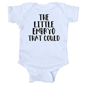 Sunray Clothing The Little Embryo That Could Baby IVF Invitro Boy Girl Onesie Gray