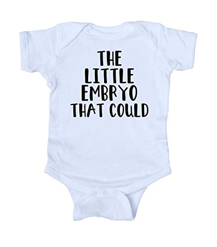 Sunray Clothing The Little Embryo That Could Baby IVF Invitro Boy Girl Onesie Gray