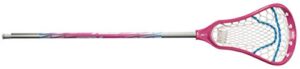 stx lacrosse fortress 100 complete stick with crux mesh pocket punch