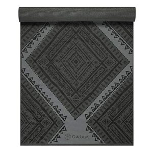 gaiam navajo prem print yoga mat 6 mm, 1 ea