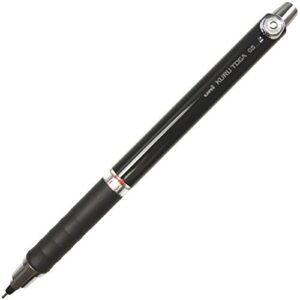 uni mechanical pencil, kuru toga rubber grip model 0.5mm, black (m56561p.24)