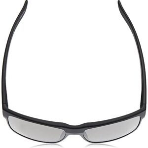 Oakley Men's OO9189 TwoFace Square Sunglasses, Matte Black on Silver/Prizm Black Polarized, 60 mm