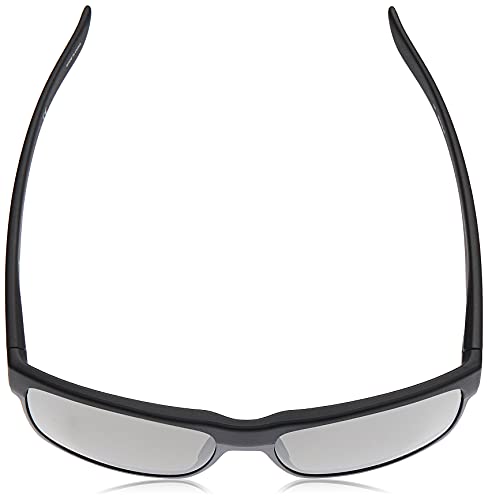 Oakley Men's OO9189 TwoFace Square Sunglasses, Matte Black on Silver/Prizm Black Polarized, 60 mm