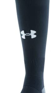 Under Armour Kids' Standard Soccer Over-The-Calf Socks, 1-Pair, Black/Graphite/White, Small