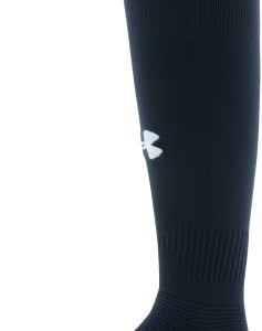 Under Armour Kids' Standard Soccer Over-The-Calf Socks, 1-Pair, Black/Graphite/White, Small