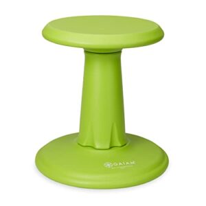 gaiam kids wobble stool desk chair – alternative flexible seating balance wiggle chair | adhd sensory fidget core rocker child seat elementary school classroom furniture for student, toddler, ages 5-8