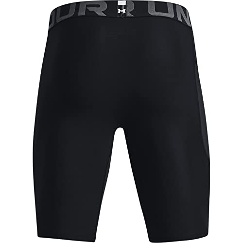 Under Armour Men's HeatGear Pocket Long Shorts , Black (001)/Pitch Gray , Medium