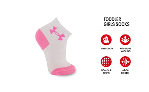 Under Armour girls Multi Pack Quarter Sock, Light Pink, 12-24 Months US