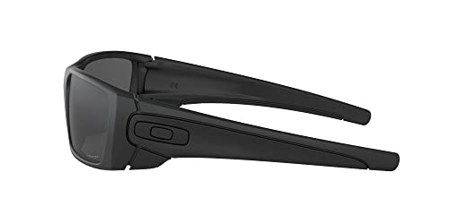 Oakley SI Men's OO9096 Fuel Cell Rectangular Sunglasses, Matte Black/Prizm Black Polarized, 60 mm