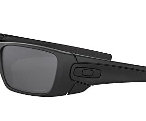 Oakley SI Men's OO9096 Fuel Cell Rectangular Sunglasses, Matte Black/Prizm Black Polarized, 60 mm