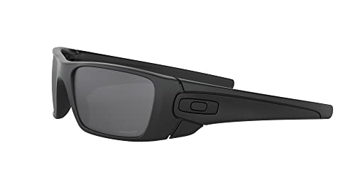 Oakley SI Men's OO9096 Fuel Cell Rectangular Sunglasses, Matte Black/Prizm Black Polarized, 60 mm