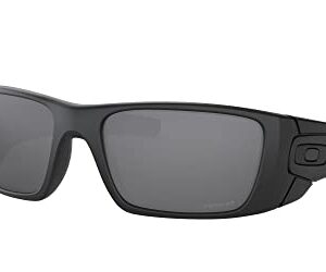 Oakley SI Men's OO9096 Fuel Cell Rectangular Sunglasses, Matte Black/Prizm Black Polarized, 60 mm