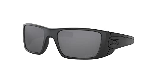 Oakley SI Men's OO9096 Fuel Cell Rectangular Sunglasses, Matte Black/Prizm Black Polarized, 60 mm