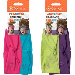 Gaiam Kids Yoga Headbands (Pack of 2), Assorted Colors