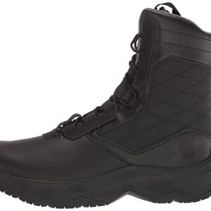 Under Armour Men's Stellar G2 Side Zip Military and Tactical Boot, Black (001)/Pitch Gray, 11