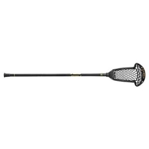 stx lacrosse axxis complete draw stick with crux mesh pro pocket, black