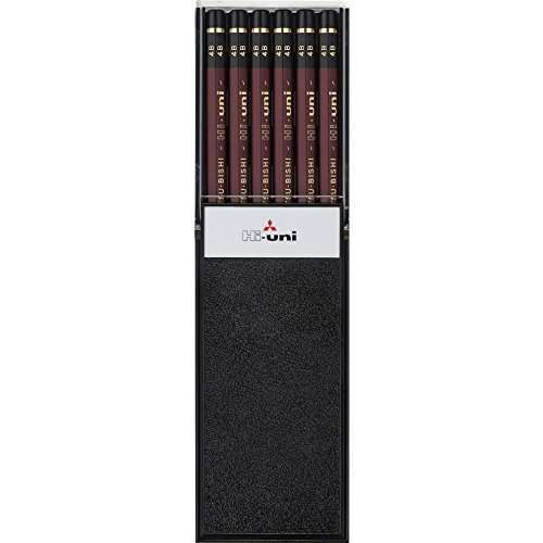 Uni Wooden Pencil, 4B, Box of 12 (HU4B)