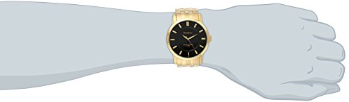 Armitron Men's 20/4962BKGP Black Sunray Dial Gold-Tone Bracelet Watch