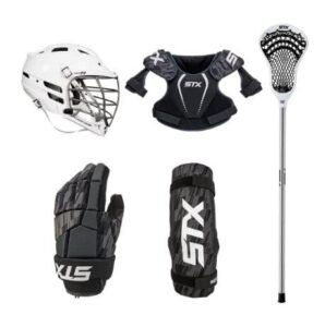 stx stallion 75 5-piece youth lacrosse starter set (cpv-r helmet)