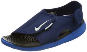 nike boy’s gymnastics shoe, blue void pure platinum signal blue black, 6 big kid