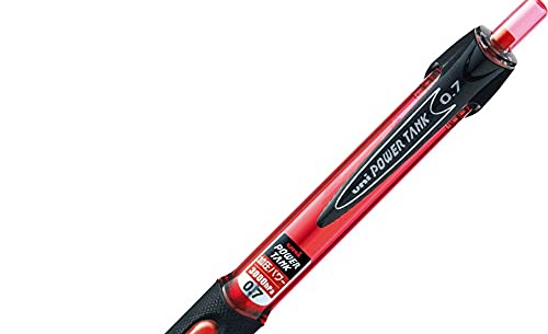 Uni Power Tank Ballpoint Pen - 0.7 mm - Red Body - Red Ink