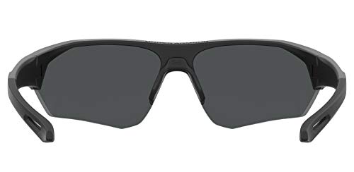 Under Armour UA 0001/G/S Special Shape Sunglasses, Matte Black/Grey, 72mm, 10mm