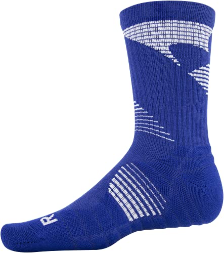 Under Armour Men's Elevated Novelty Crew Socks, 3-Pairs , Royal Assorted , Large