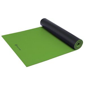gaiam athletic yoga series duramat xtra-wide mat, green, 5mm