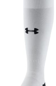 Under Armour Adult Soccer Over-The-Calf Socks, 1-Pair , White/Black/Black , Medium