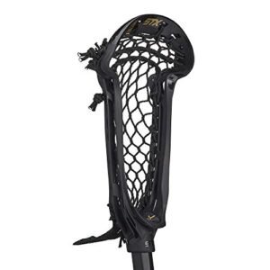 STX Lacrosse Axxis Strung Draw Head with Crux Mesh Pro Pocket, Black