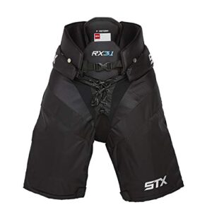 stx hp pt31 jr 03 bk/xx ice hockey surgeon rx3.1 pant, junior, black, large