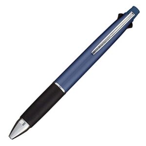 uni jetstream multi pen 4 and 1, 0.38mm ballpoint pen (black, red, blue, green) and 0.5mm mechanical pencil, body, navy (msxe5100038.9)
