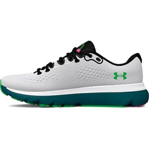 Under Armour Men's HOVR Infinite 4 Running Shoe, (101) White/Tourmaline Teal/Extreme Green, 10