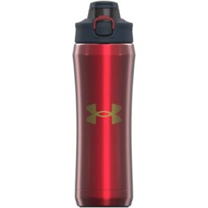 under armour unisex adult beyond water bottle, red/gld, 18oz us