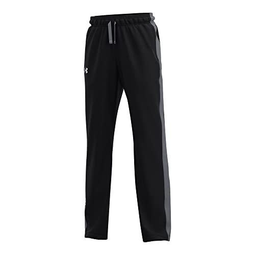 Under Armour boys Brawler 2.0 Pants , Black (001)/White , Youth Large