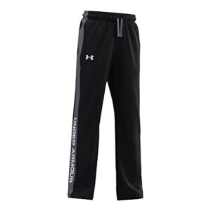 Under Armour boys Brawler 2.0 Pants , Black (001)/White , Youth Large