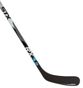 stx ice hockey surgeon rx3.2 hockey stick, intermediate, left, 60, x28, black/blue