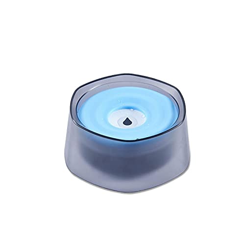 FUUIE Bowls for Food and Water Household Hexagonal Pet Bowl, Suitable for Cats, Small Dogs, Non-Slip Design, Floating Plate Can Be Raised and Lowered (Color : Blue)