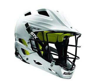 stx lacrosse youth stallion 100 helmet with abs shell, white, x-small