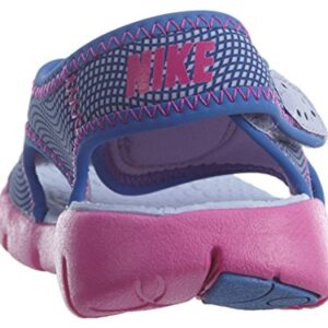 Nike Sunray Adjust 4 Boys (GS/PS) Shoes Hydrangeas/Comet Blue/Pink 386520-504 (4 M US)