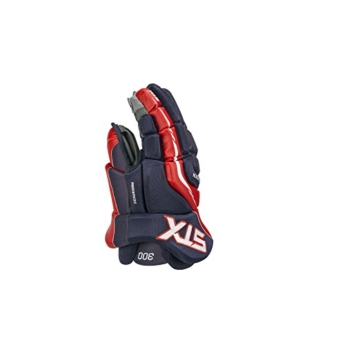 STX Surgeon 300 Junior Ice Hockey Gloves, Navy/Red, 12"